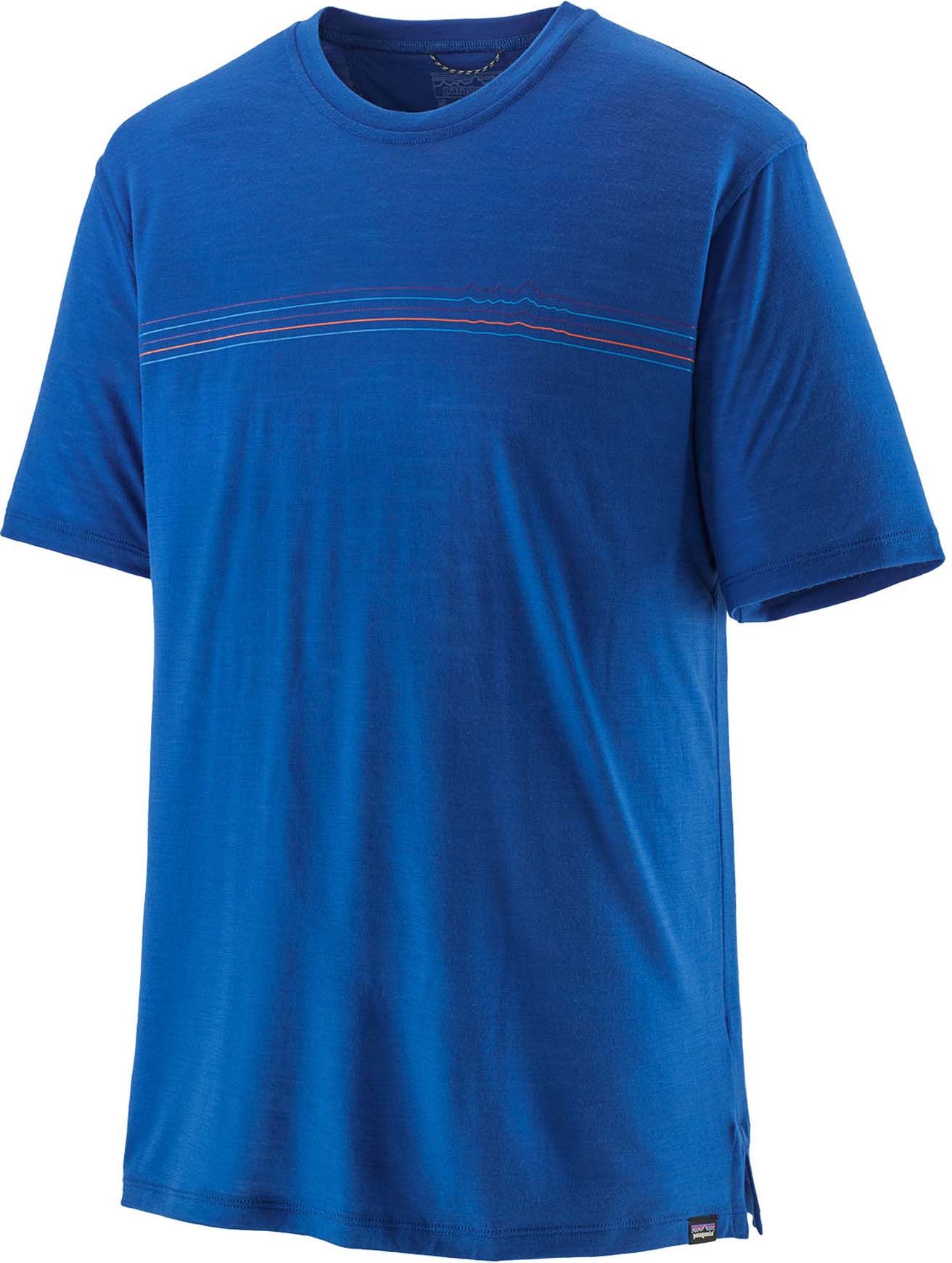 M's Cap Cool Merino Graphic Shirt Fitz Roy Fader/Alpine Blue + Patagonia