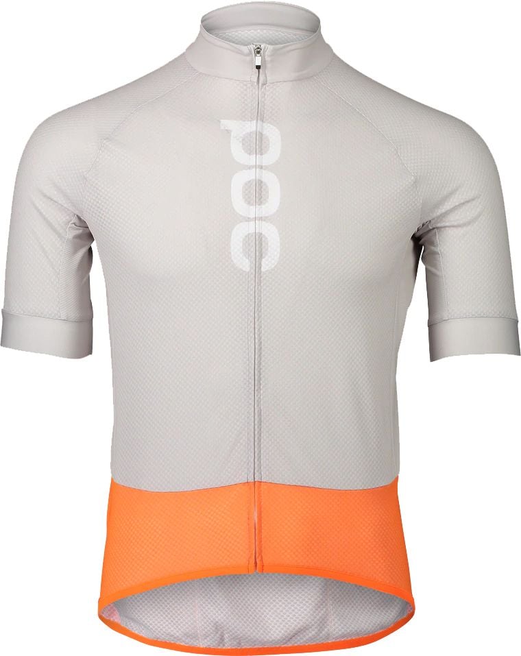 M's Essential Road Logo Jersey Granite Grey/Zink Orange + POC