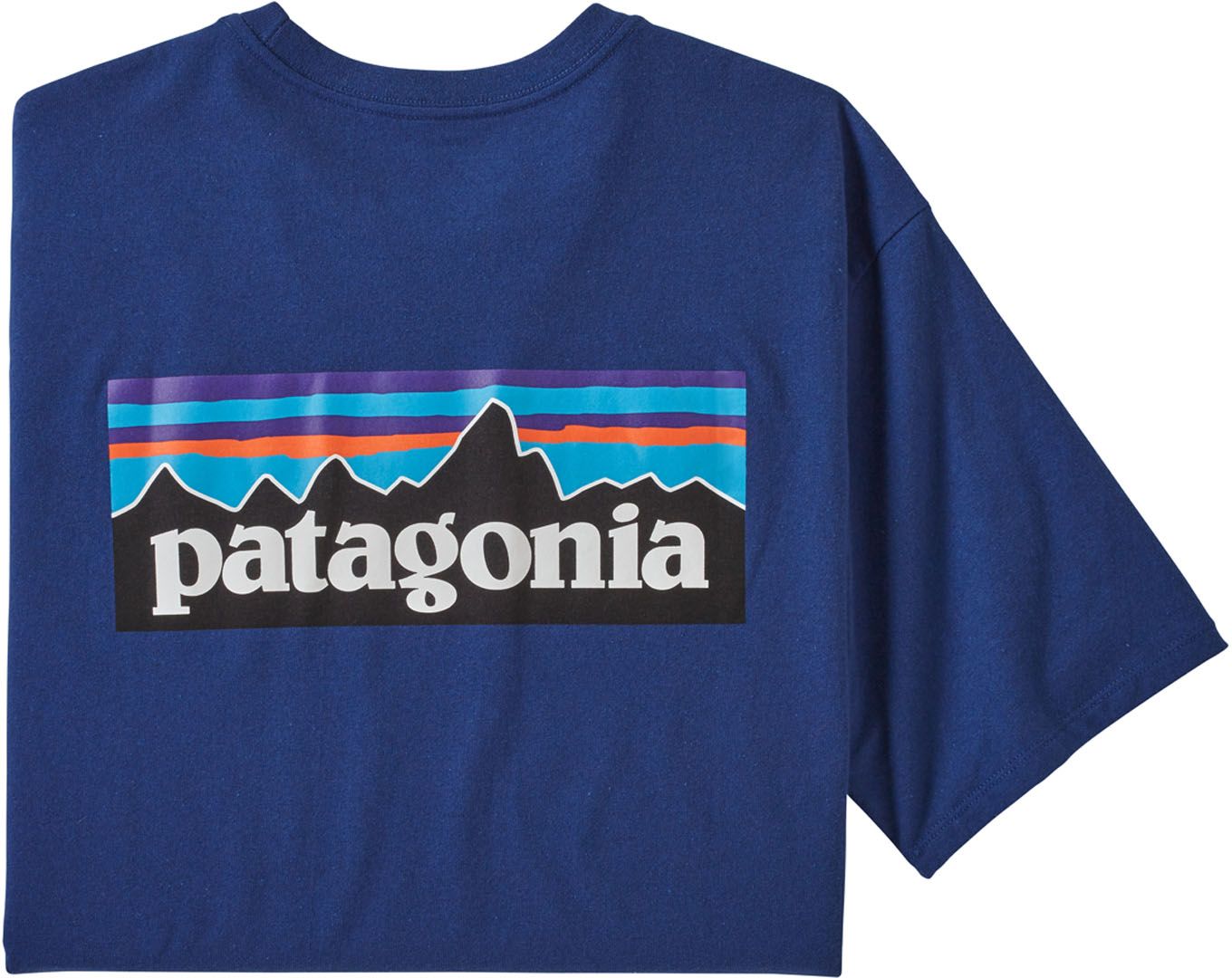 M's P-6 Logo Responsibili-Tee Superior Blue + Patagonia