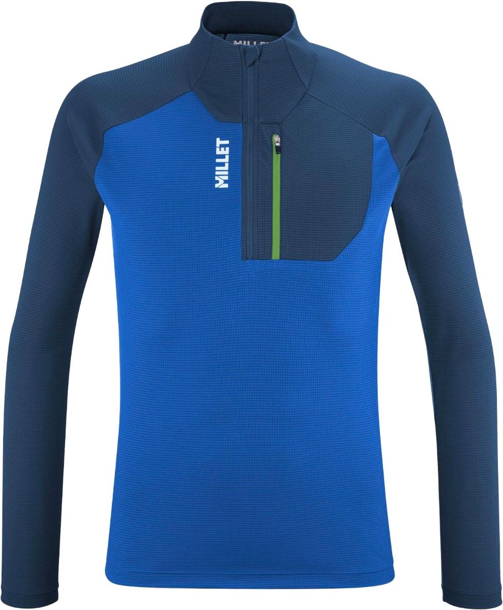Kamet TS Zip LS M Icon Blue/Dark Denim + Millet