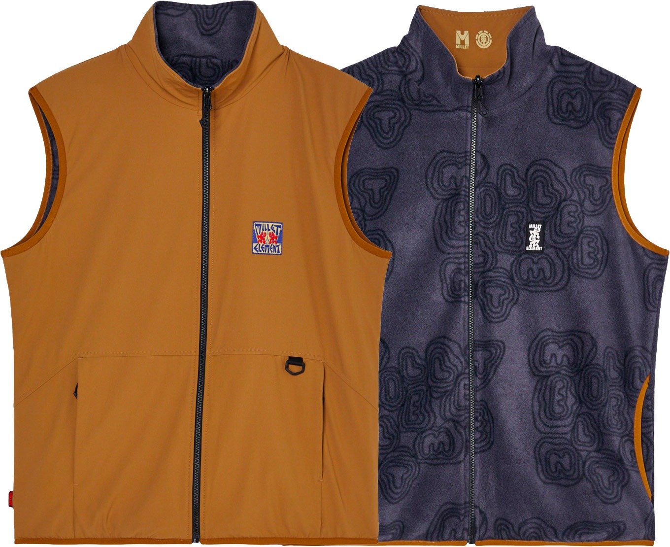MxE Reversible Vest Toffee + Millet
