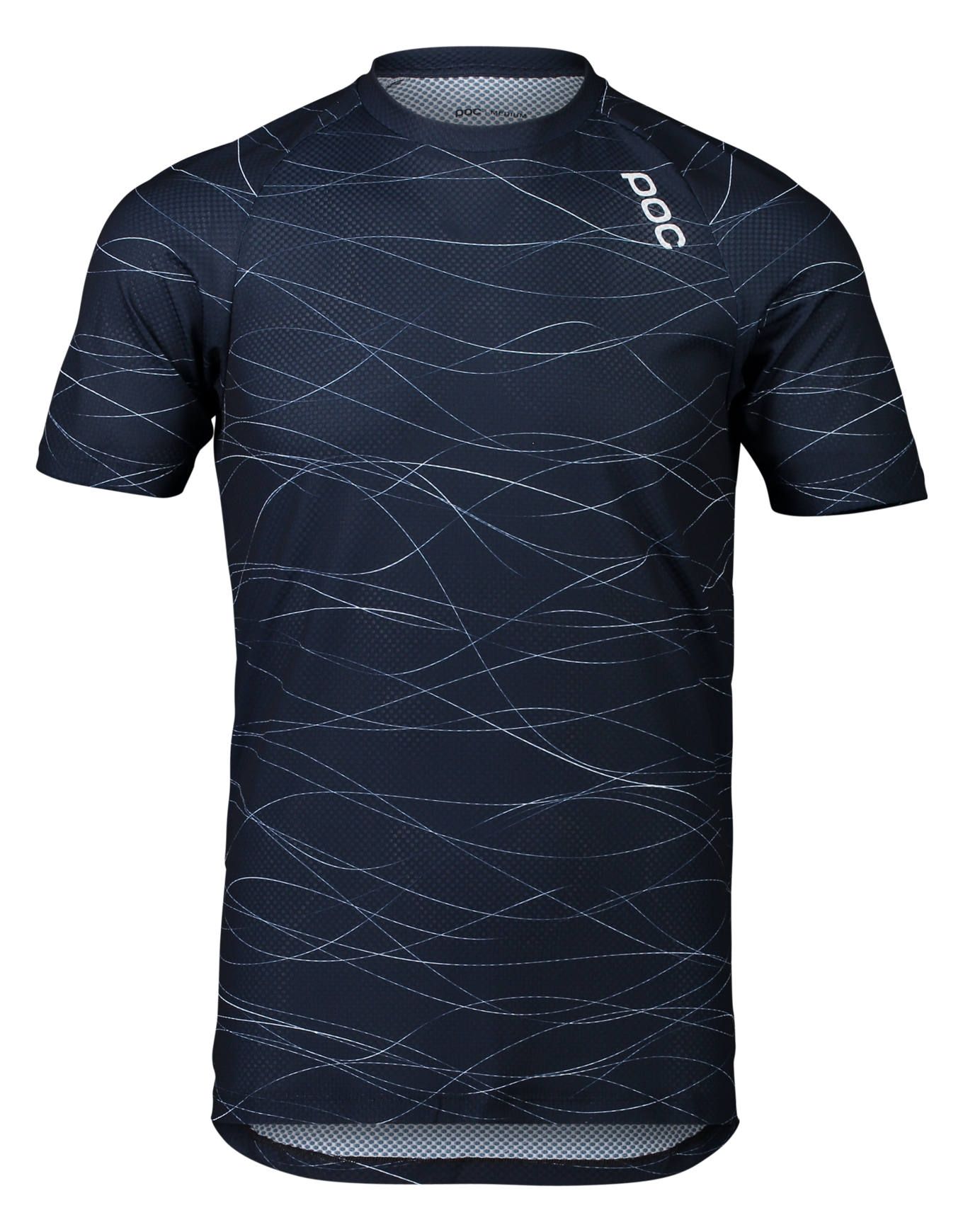 MTB Pure Tee Lines Turmaline Navy + POC
