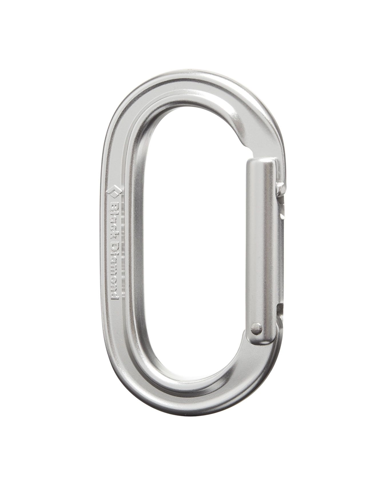 Oval Keylock Carabiner Polished + Black Diamond