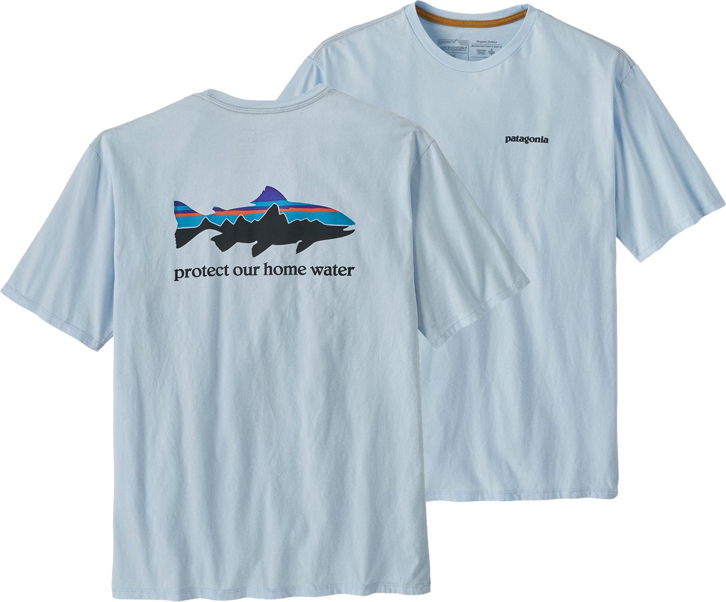 M's Home Water Trout Organic T-Shirt Chilled Blue + Patagonia