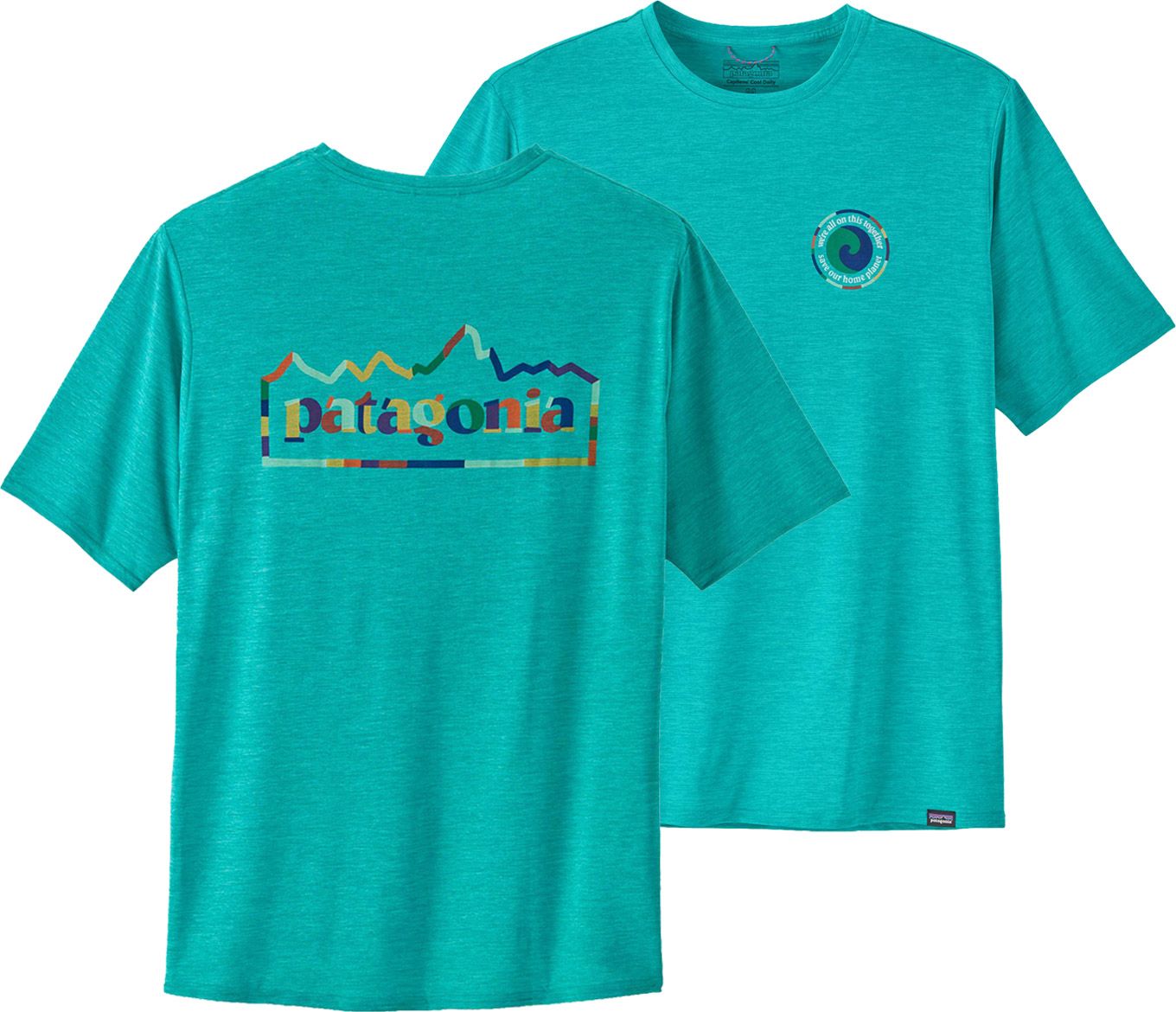 M's Cap Cool Daily Graphic Shirt Subtidal Blue X-Dye + Patagonia