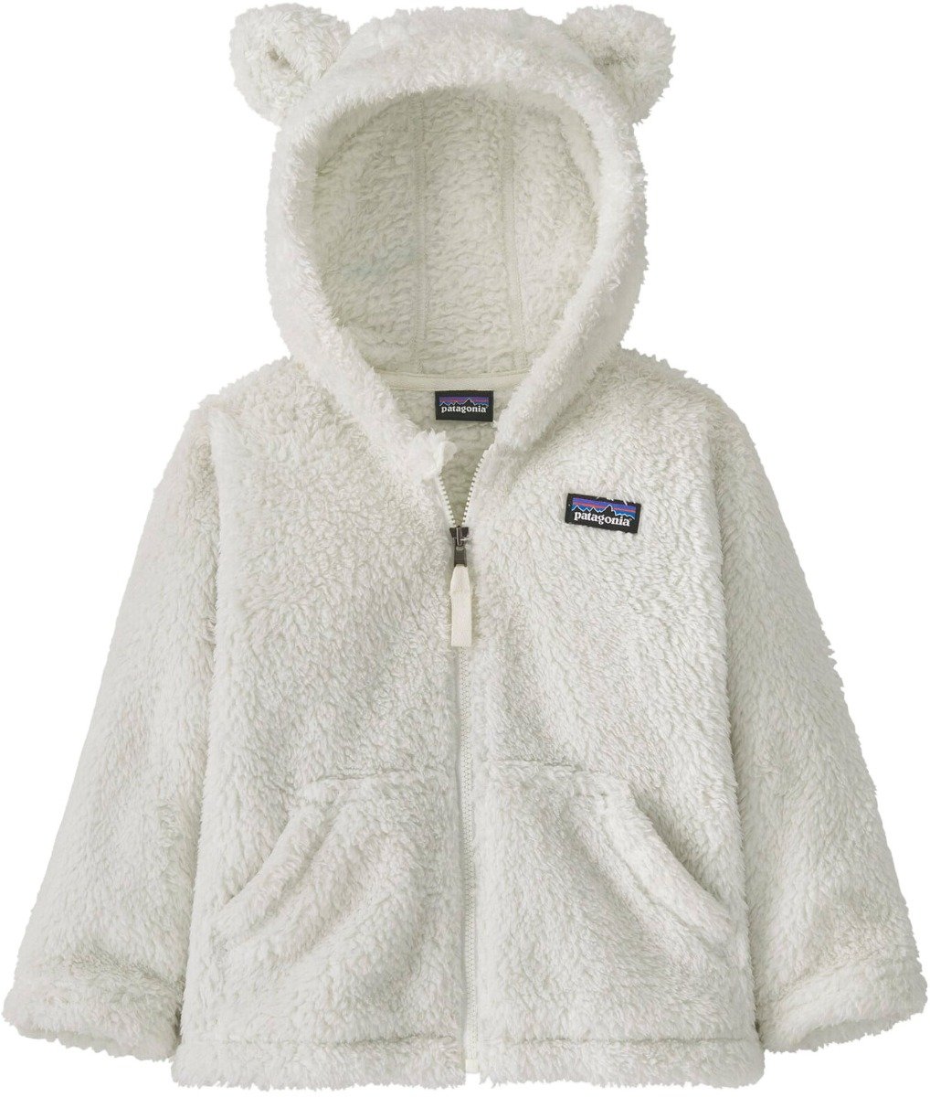 Baby Furry Friends Hoody Birch White + Patagonia