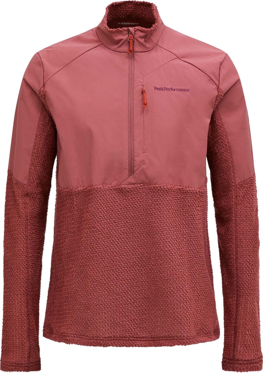 M Freelight Alpha Half Zip Wild Rouge + Peak Performance