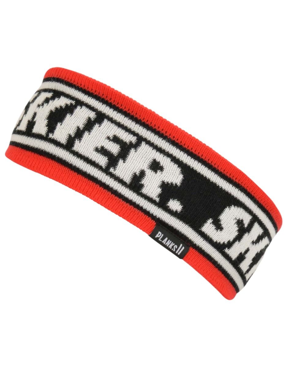 Skier Headband Black + Planks