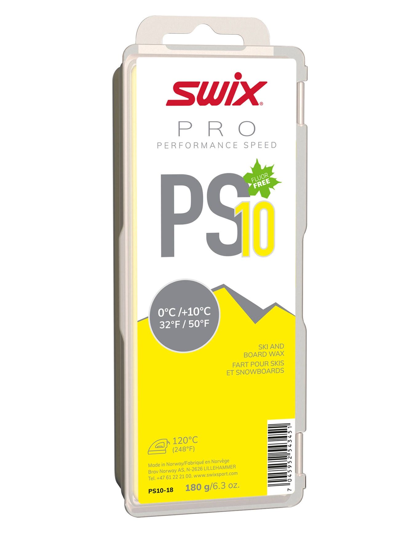 PS10 Yellow 180g 0°C/+10°C + Swix