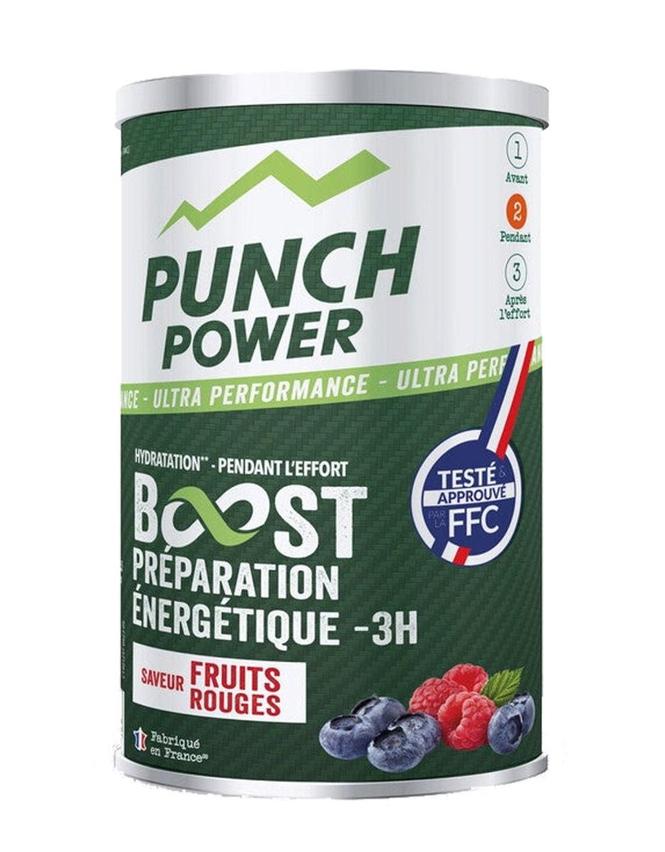 Boisson FFC - Boost Energetique -3h Fruits Rouges 500g + Punch Power