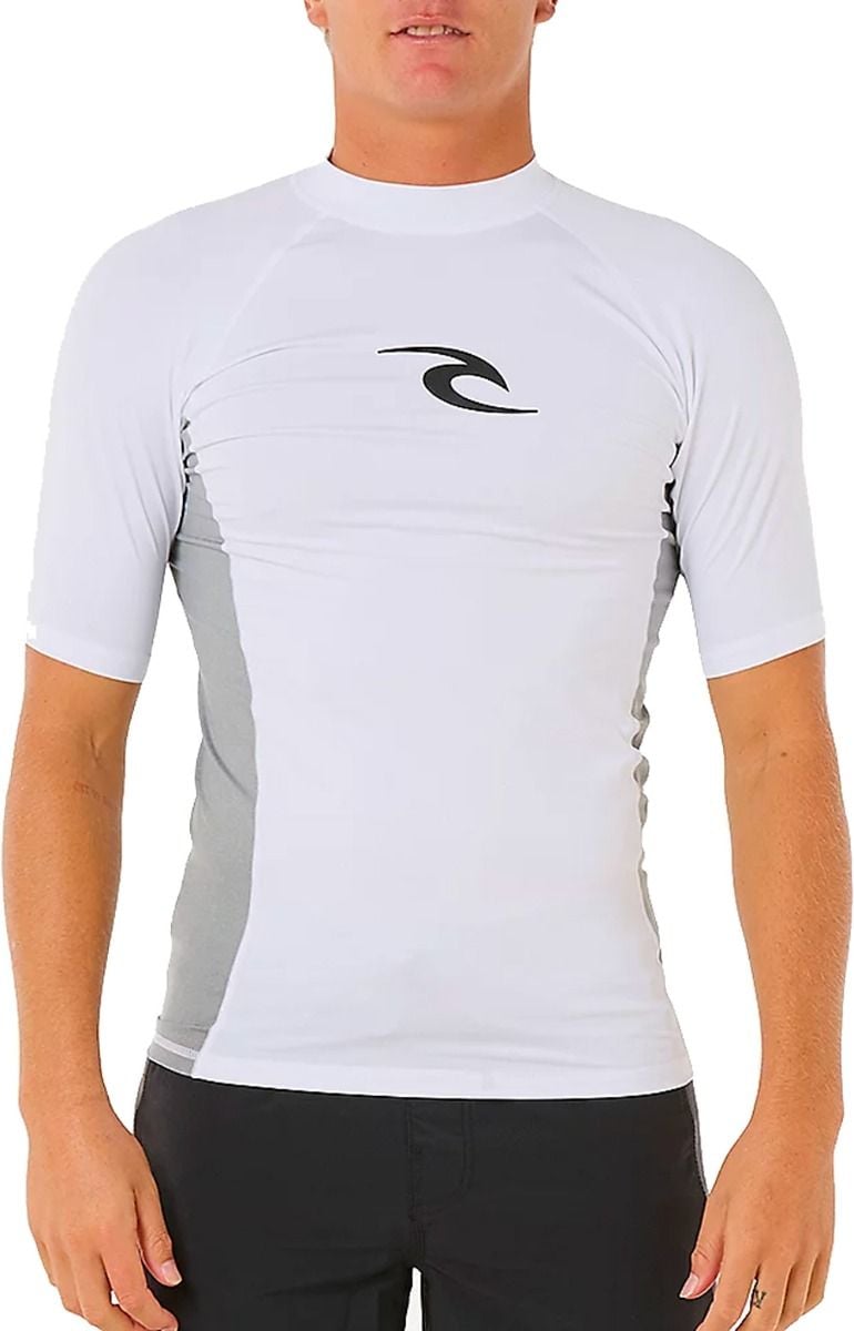 Waves Upf Perf SS White + Rip Curl