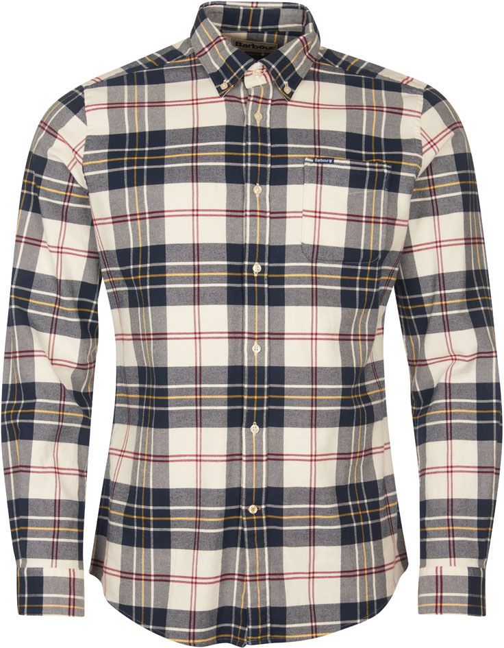 Ronan Tailored Check Ecru + Barbour