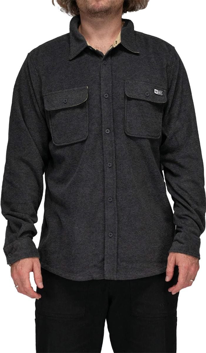 Swellter Polar Fleece Shirt Charcoal Heather + Salty Crew