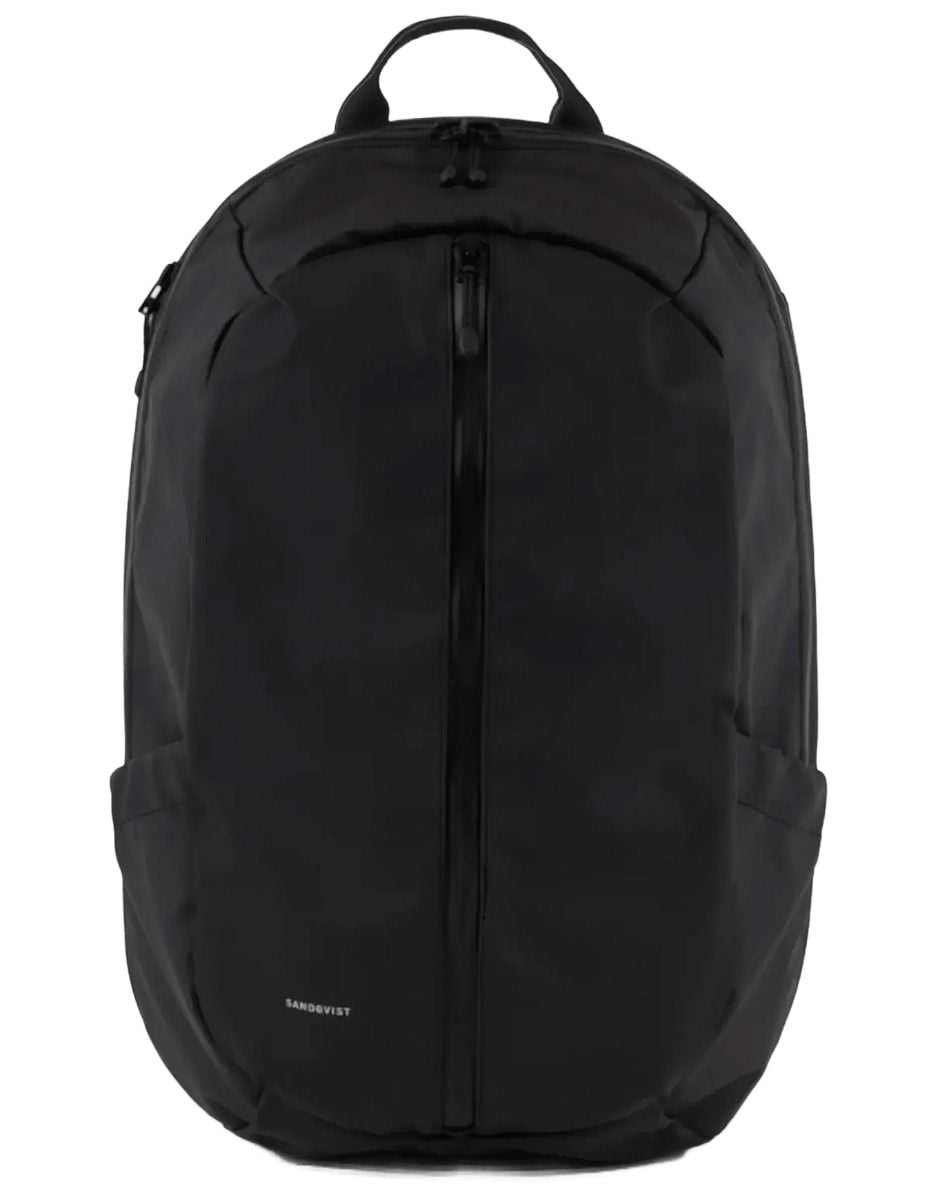 Stream Zipper Backpack Black + Sandqvist