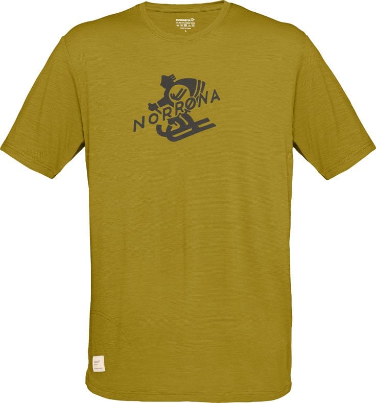 Svalbard Wool T-Shirt M's Golden Palm + Norrona