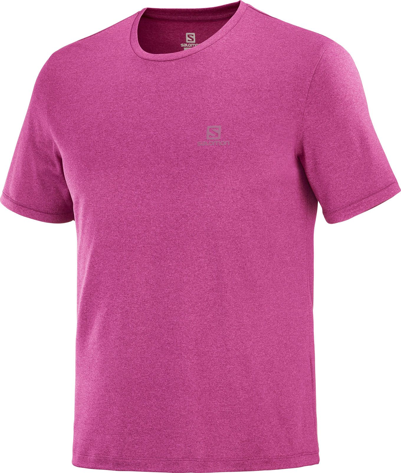 T-Shirt Explore Tee M Purple/Fuchsia/Heather + Salomon