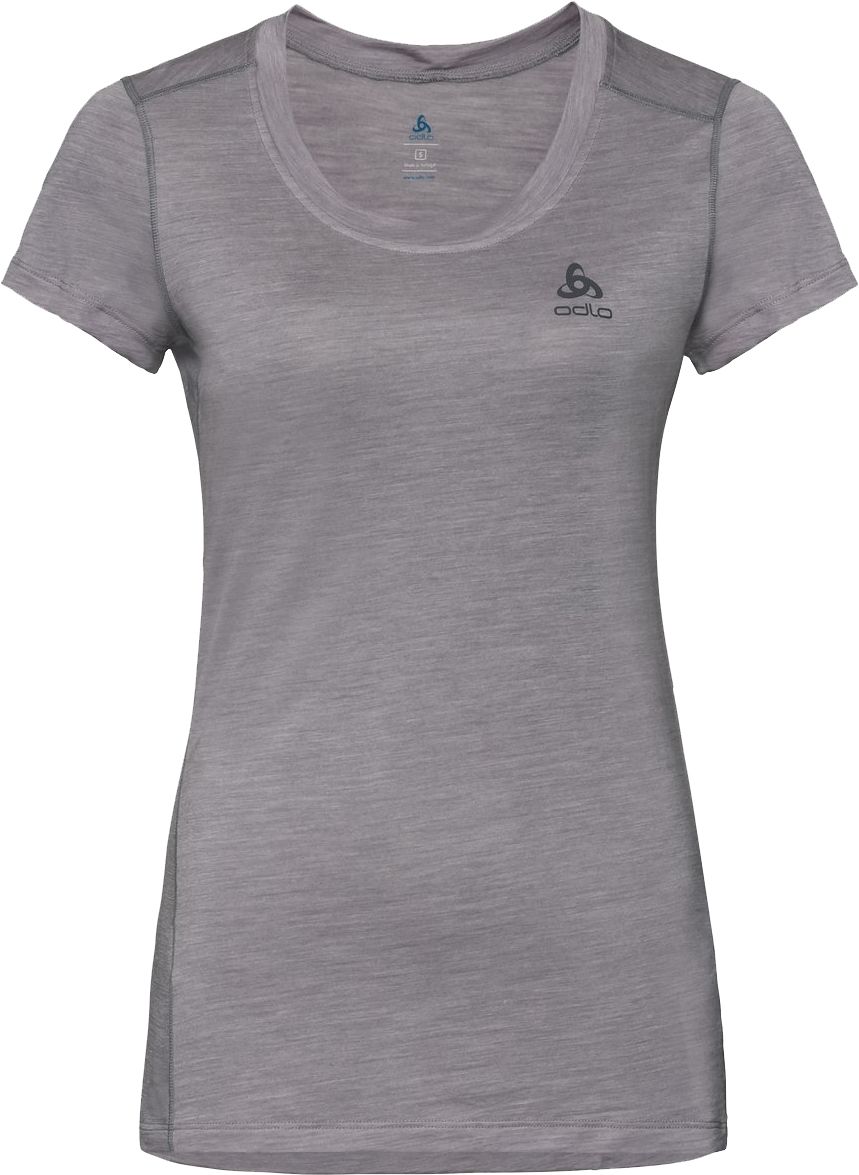 T-shirt MC Merino 130 Grey Melange + Odlo
