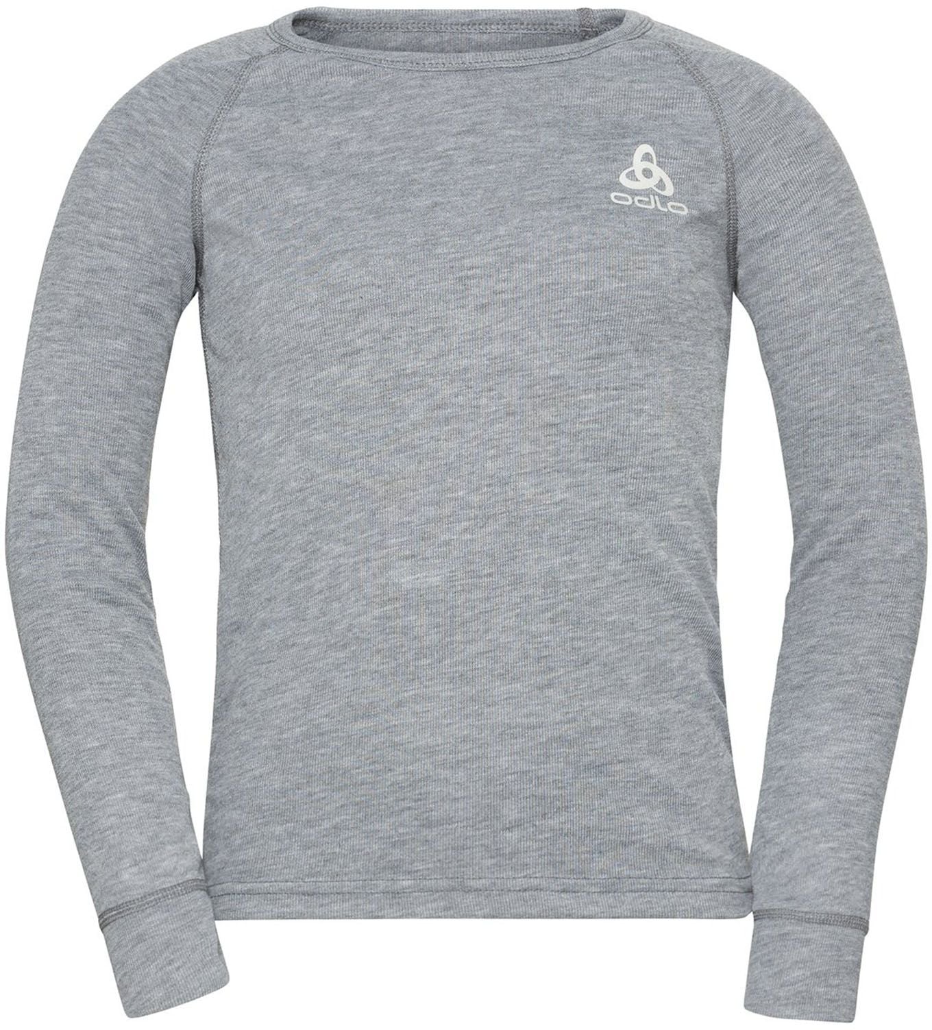 T-Shirt ML Active Warm Eco Kids Grey Melange + Odlo