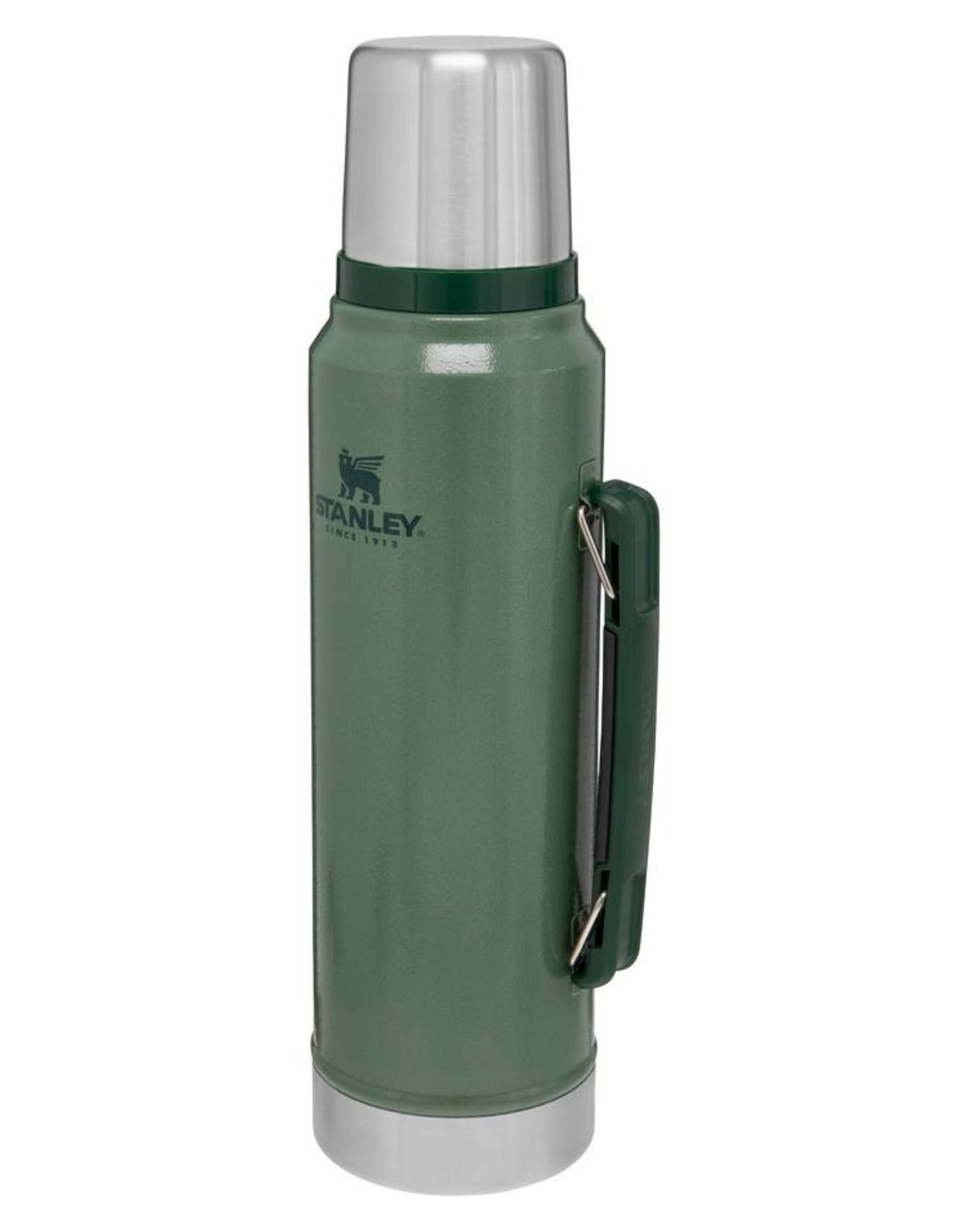 The Legendary Classic Bottle 1.0L Hammertone Green + Stanley