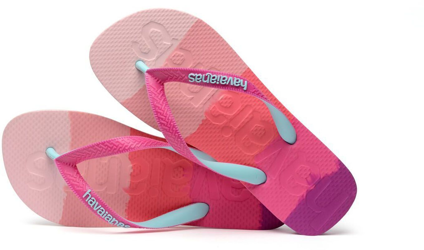 Tongs top logomania bleu Havaianas | La Redoute