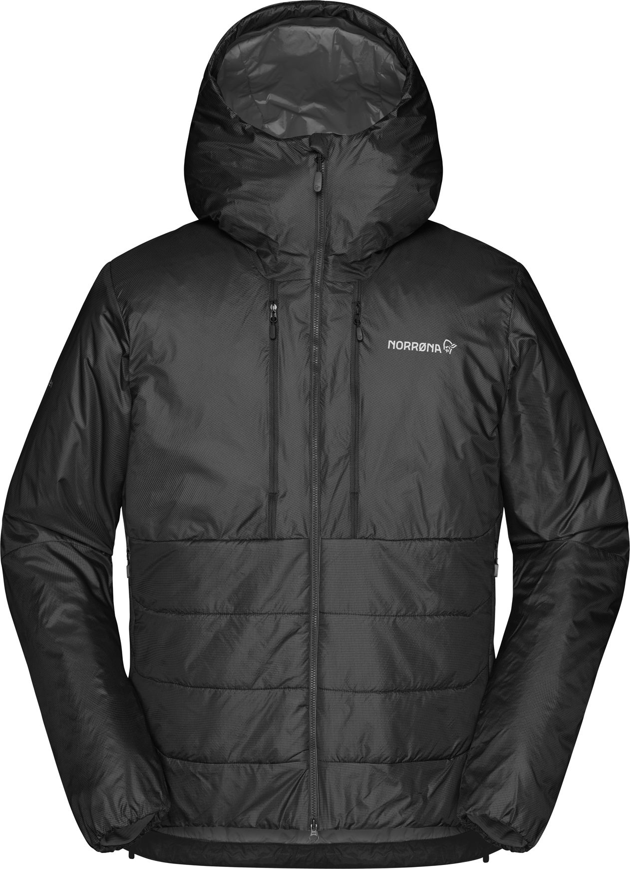 Norrona Trollveggen Primaloft100 Zip M Caviar Ski down jackets 