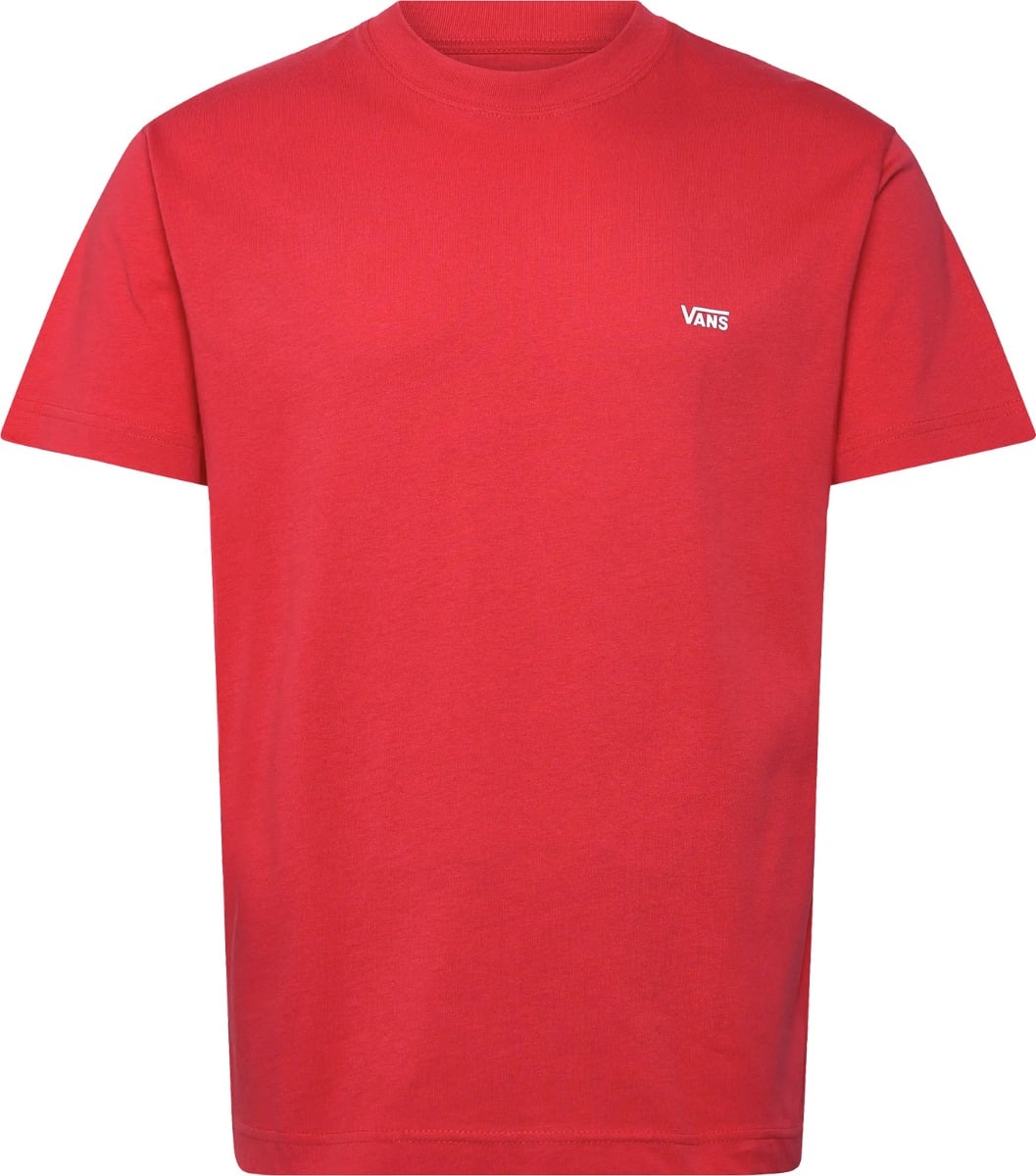 Left Chest SS Tee Crimson Haze + Vans