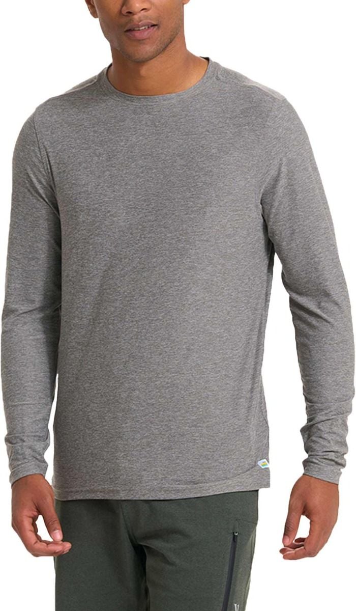 L/S Strato Tech Tee M Heather Grey + Vuori