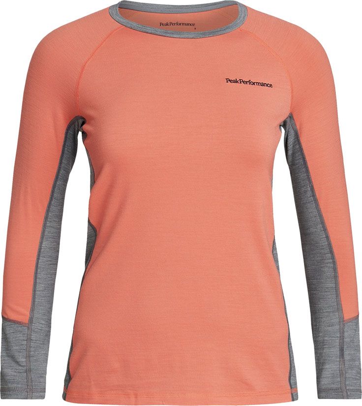 W Magic Crew Light Orange-Grey Melange + Peak Performance