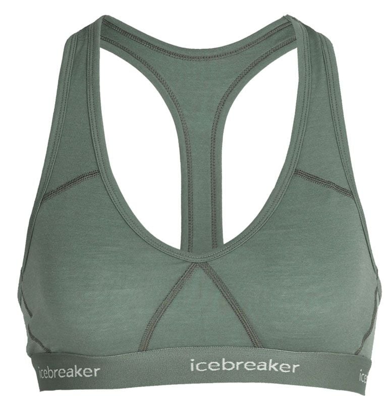 W Sprite Racerback Bra Sage + Icebreaker