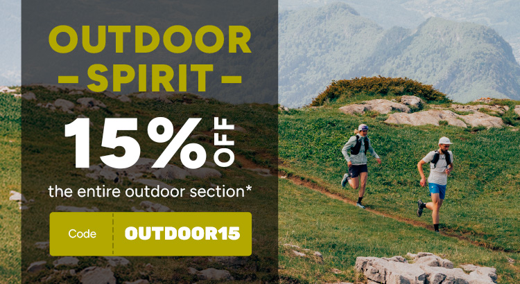 Outdoor spirit -15% off the entire outdoor section*