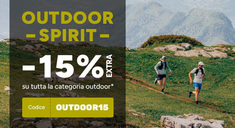 Outdoor spirit -15% extra su tutta la categoria outdoor*