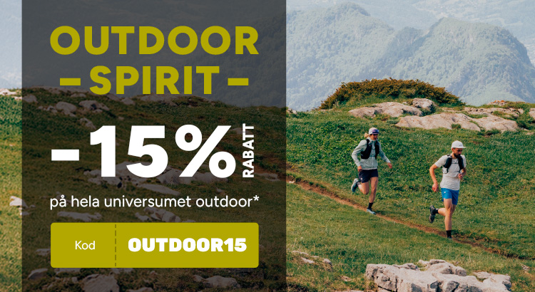 Outdoor spirit -15% rabatt på hela sortimentet inom universum outdoor*