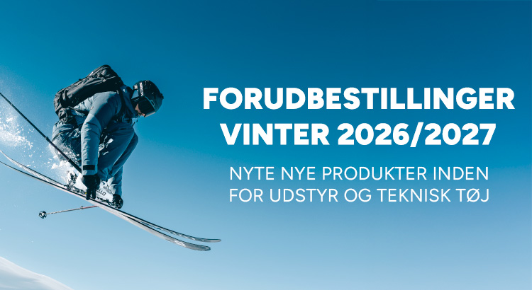 Forudbestillinger vinter 2026/2027 – Nye produkter inden for udstyr og teknisk tøj