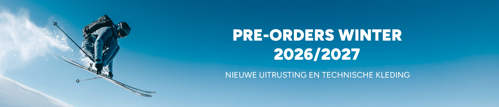 Pre-orders winter 2026/2027 – Nieuwe producten voor technische kleding en uitrusting