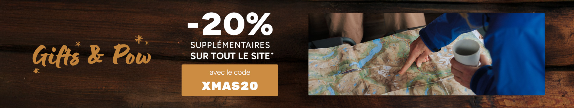 -20% supplémentaires sur tout le site avec le code XMAS20
