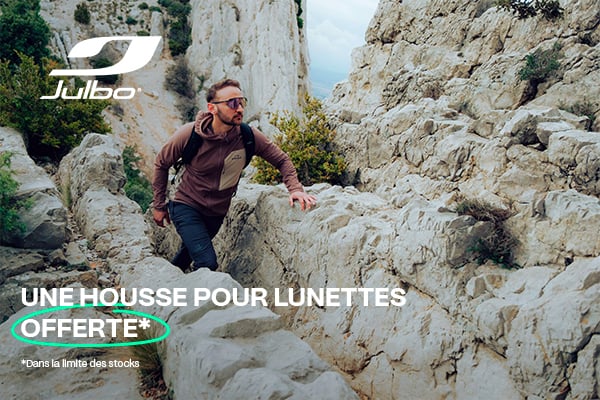 Une housse pour lunettes offerte dès l'achat d'une paire de lunettes de soleil Julbo !