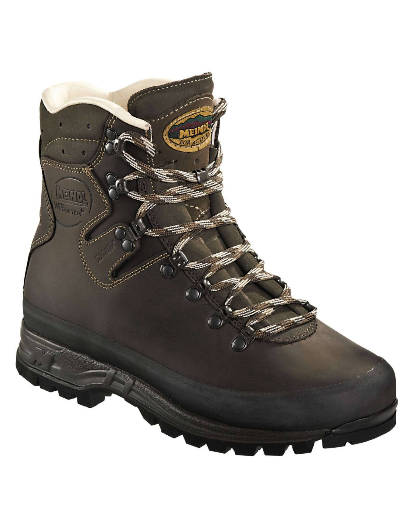 Chaussures de trekking - Engadin MFS Loden foncé en Cuir - Taille 42,5 - Marron