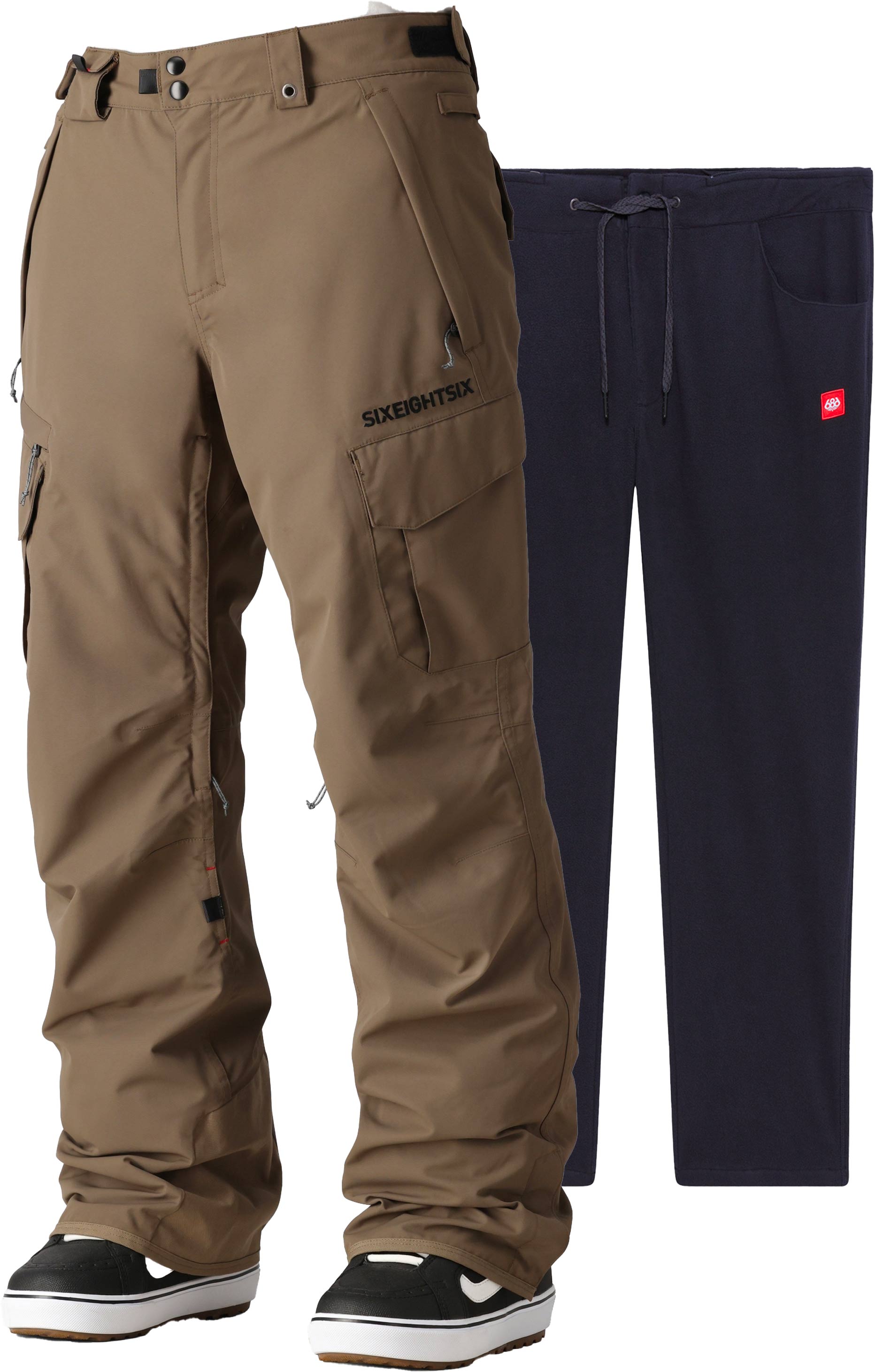 Pantalon de ski/snow 3 en 1 - M Smarty 3In1 Cargo Pant Tobacco - Taille L - Marron
