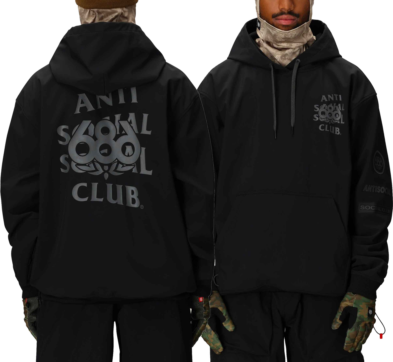 Sweat à capuche imperméable - M Waterproof Assc F1 Hoody Assc Black - Taille XL - Noir
