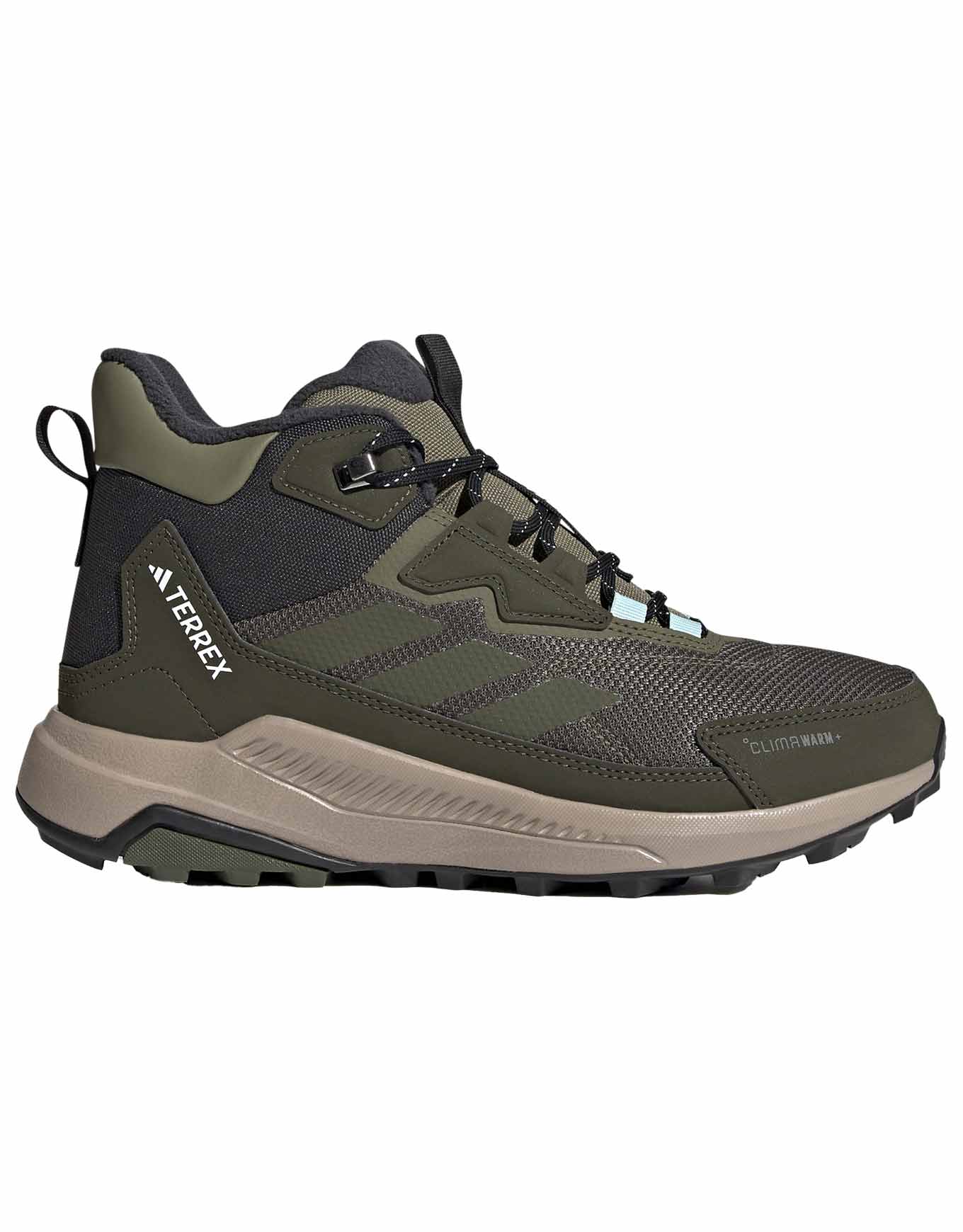 Chaussures de randonnée chaudes en Primaloft® - Terrex Anylander Climawarm+ W Olive Strata/Night Cargo/Semi Flash Aqua