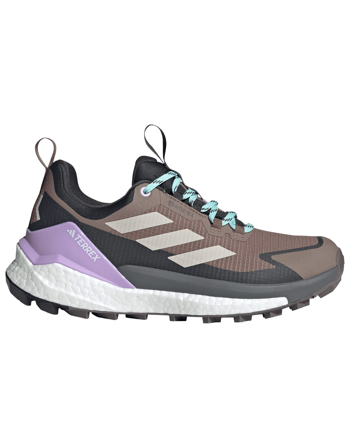 Chaussures de randonnée en GORE-TEX® - Terrex Free Hiker 2 Low GTX W Trace Brown/Beige/Carbon - Taille 39 1/3 - Bordeaux