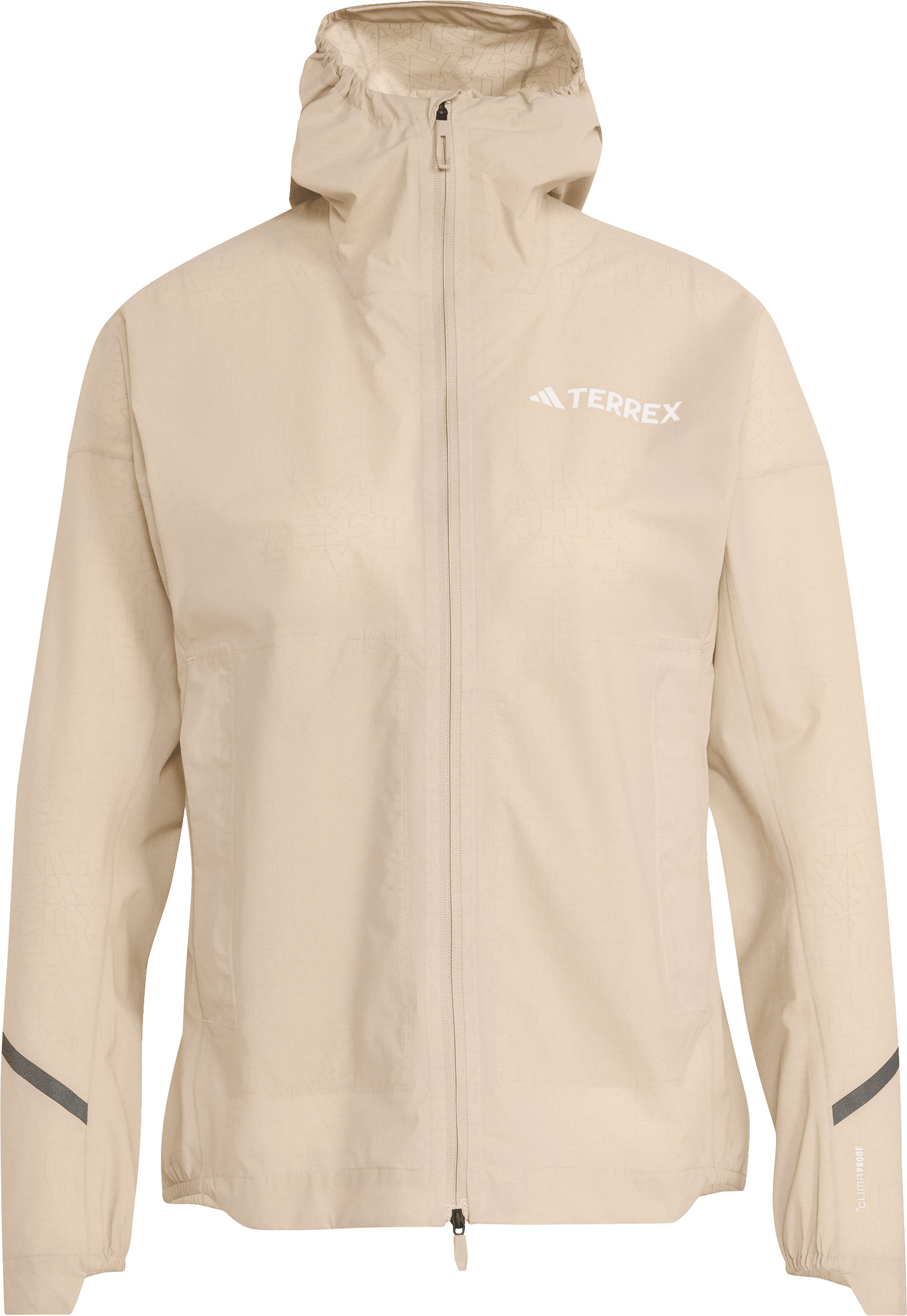 Veste de trail imperméable - W XPR Light Rain Jacket Wonder Taupe - Taille M - Beige