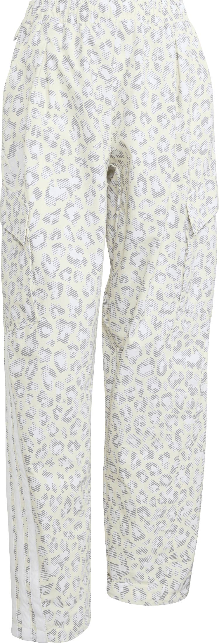 Pantalon de randonnée confortable - W Cargo Pants AOP White Off White Grey Heather - Taille M - Blanc