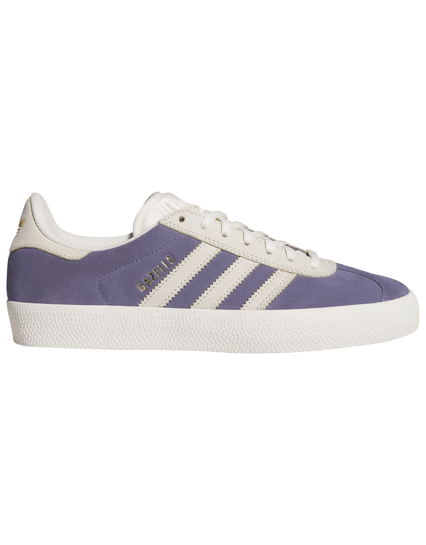 Chaussures en cuir suède - Gazelle ADV Super Purple/Core White/Gold Metallic en Cuir - Taille 42 2/3 - Violet