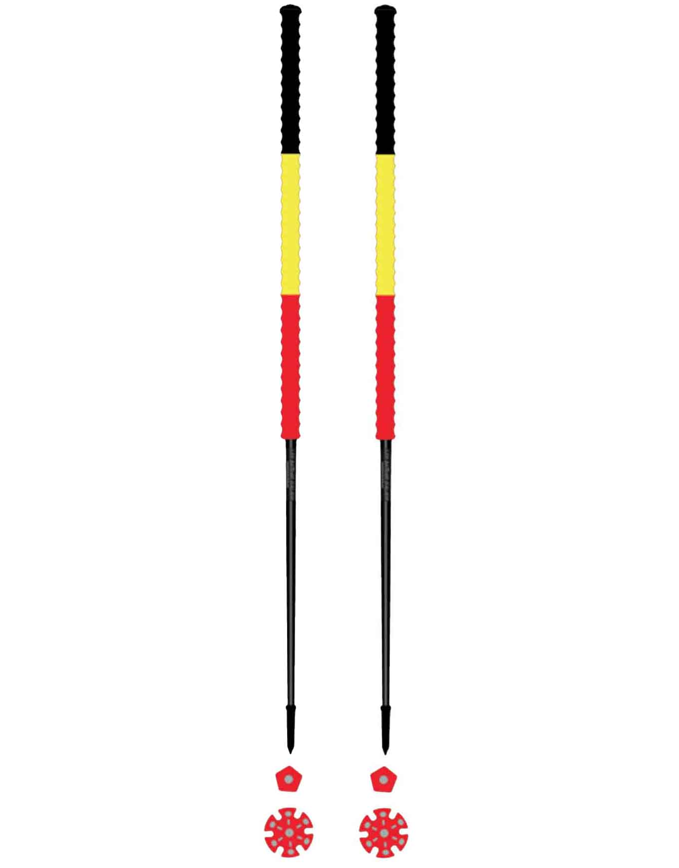 Tourenskistöcke Belgique Größe 115 cm Rot