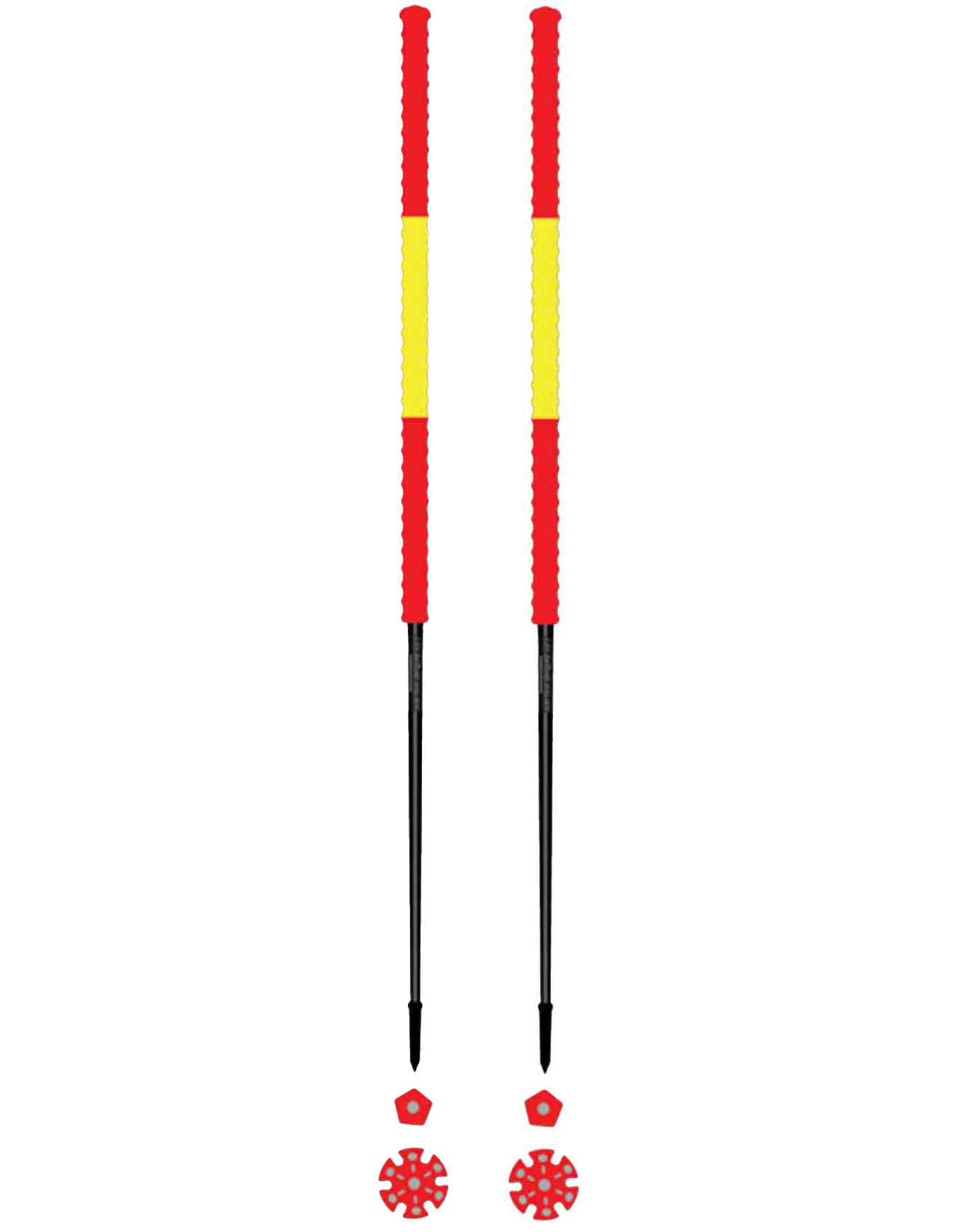 Skitourenstöcke Espagne Größe 115 cm Rot