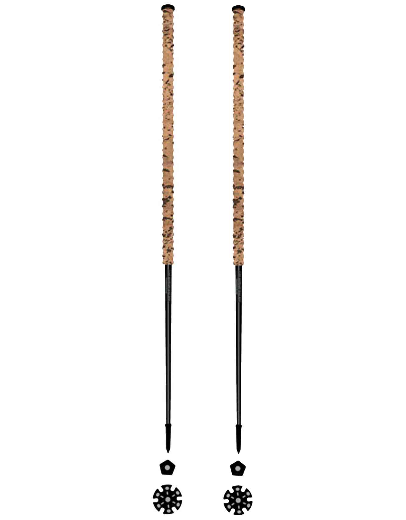 Bâtons de ski de randonnée - Champagne - Taille 125 cm - Marron