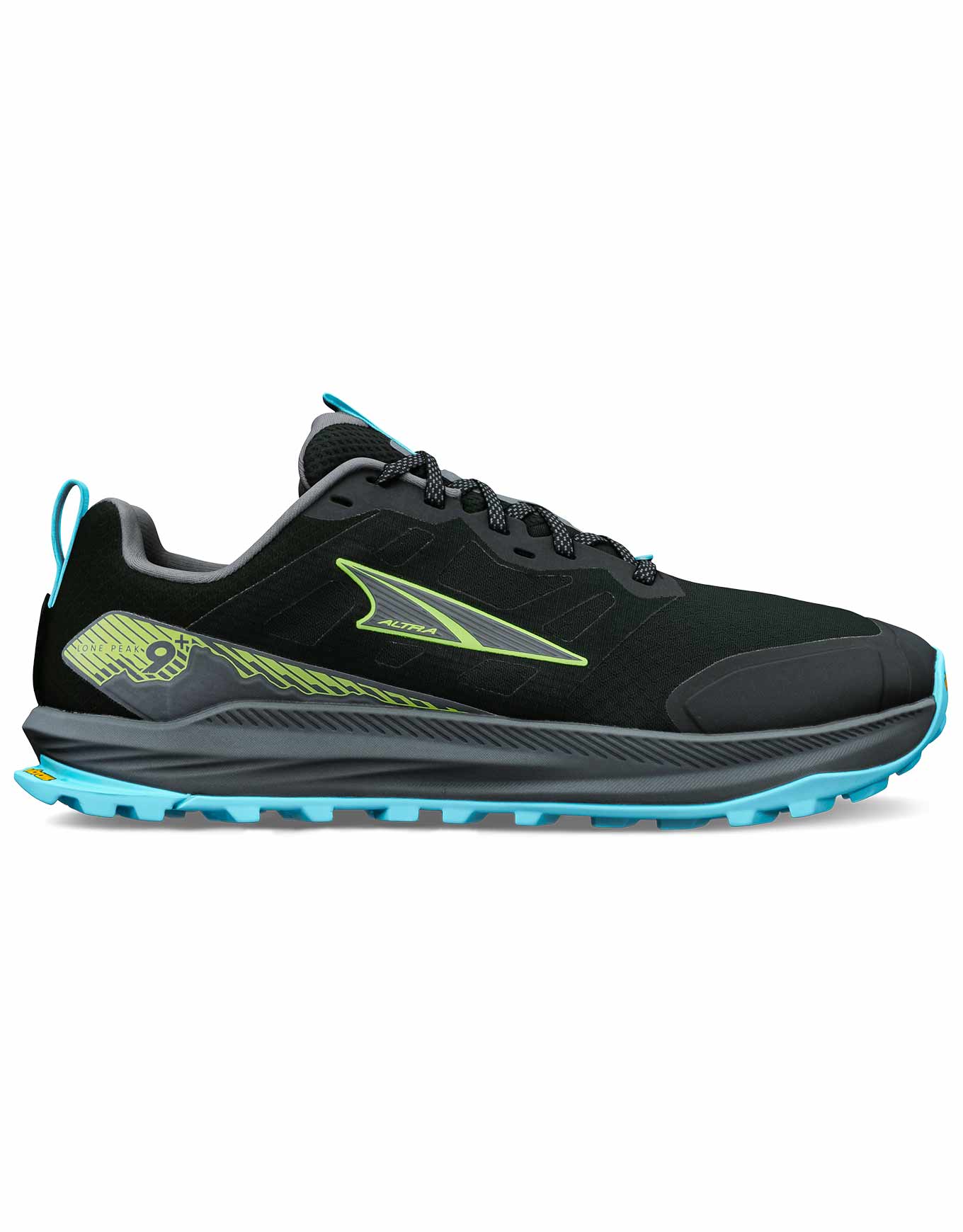 Chaussures de trail - M Lone Peak 9+ Black/Lime - Taille 46 - Noir