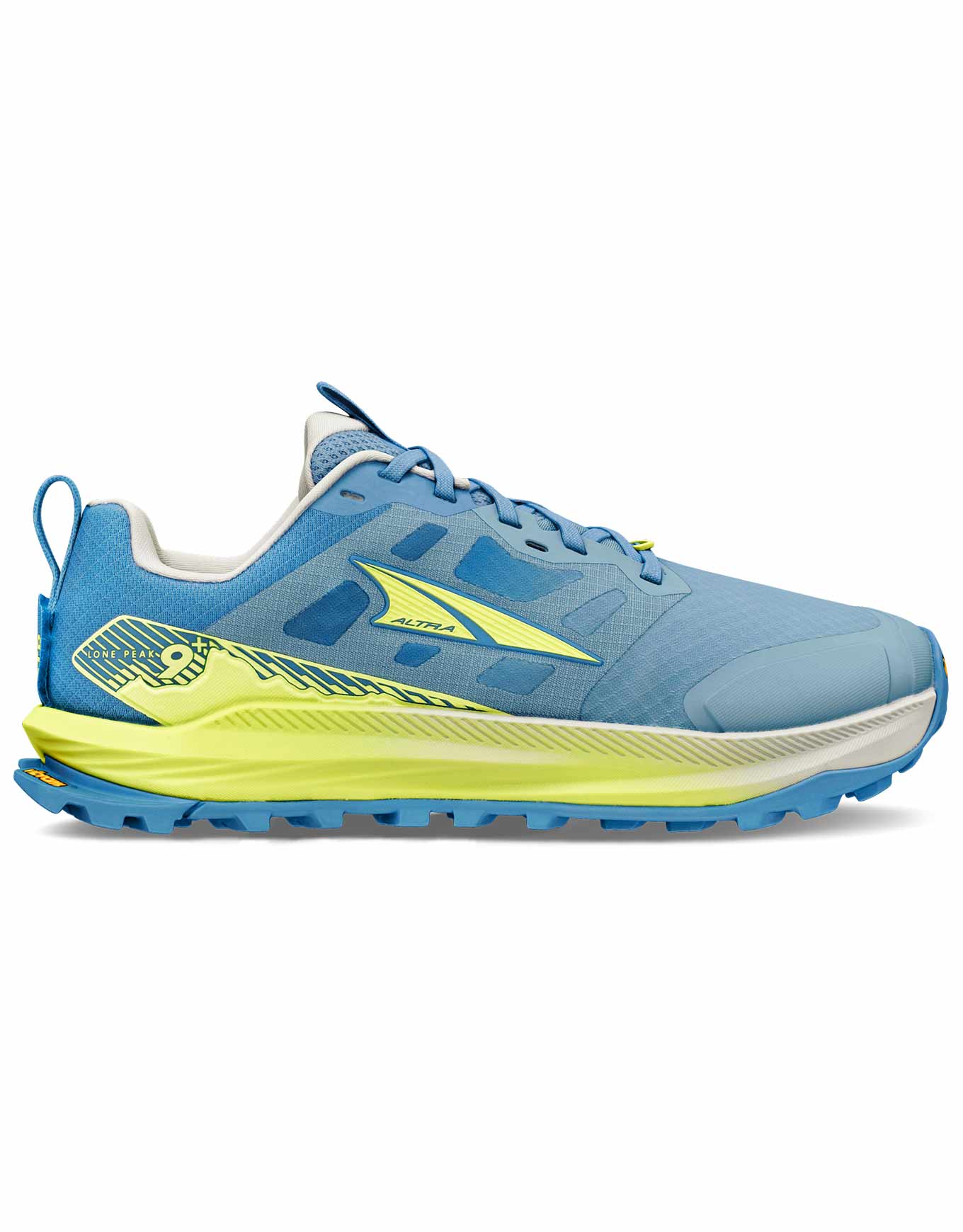 Chaussures de trail - W Lone Peak 9+ Blue/Lime - Taille 39 - Bleu