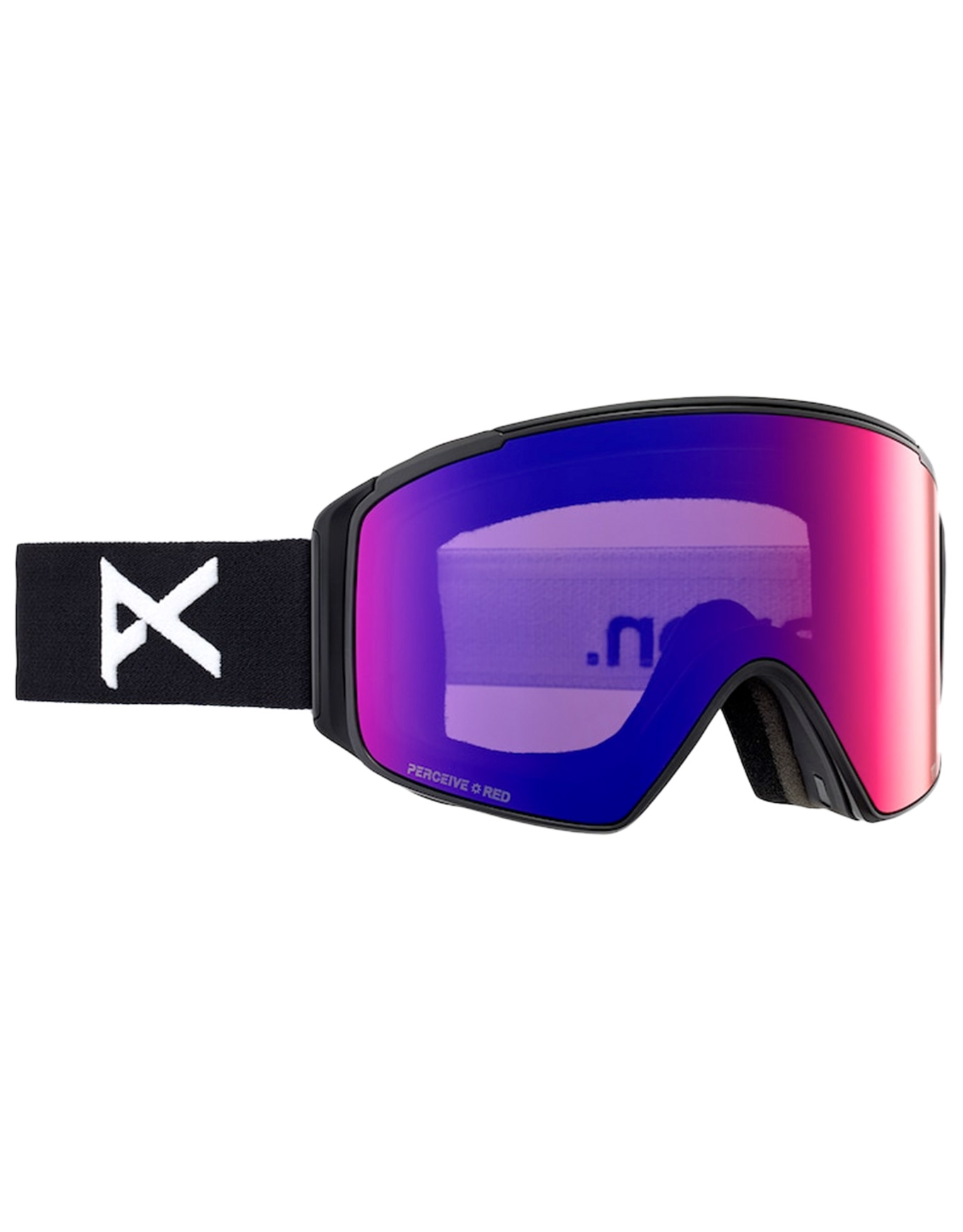 Skibrille M4S Cylindrical Black/Perceive Sun Red schwarz
